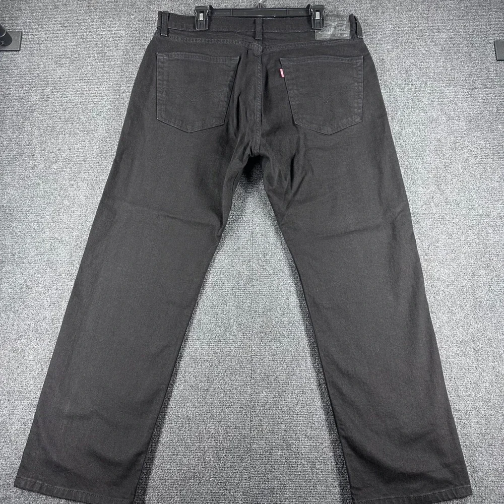 Levi's 505 Jeans Mens 36x29 W36 L29 Black Regular Fit Straight Leg Denim